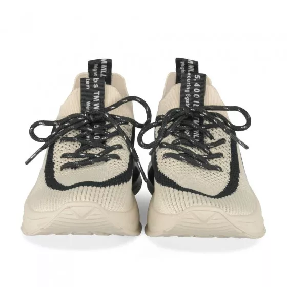 Baskets BEIGE LOVELY SKULL