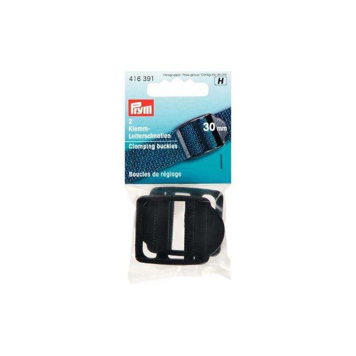 Prym-2 regelbare kunststof klemgespen 30 mm