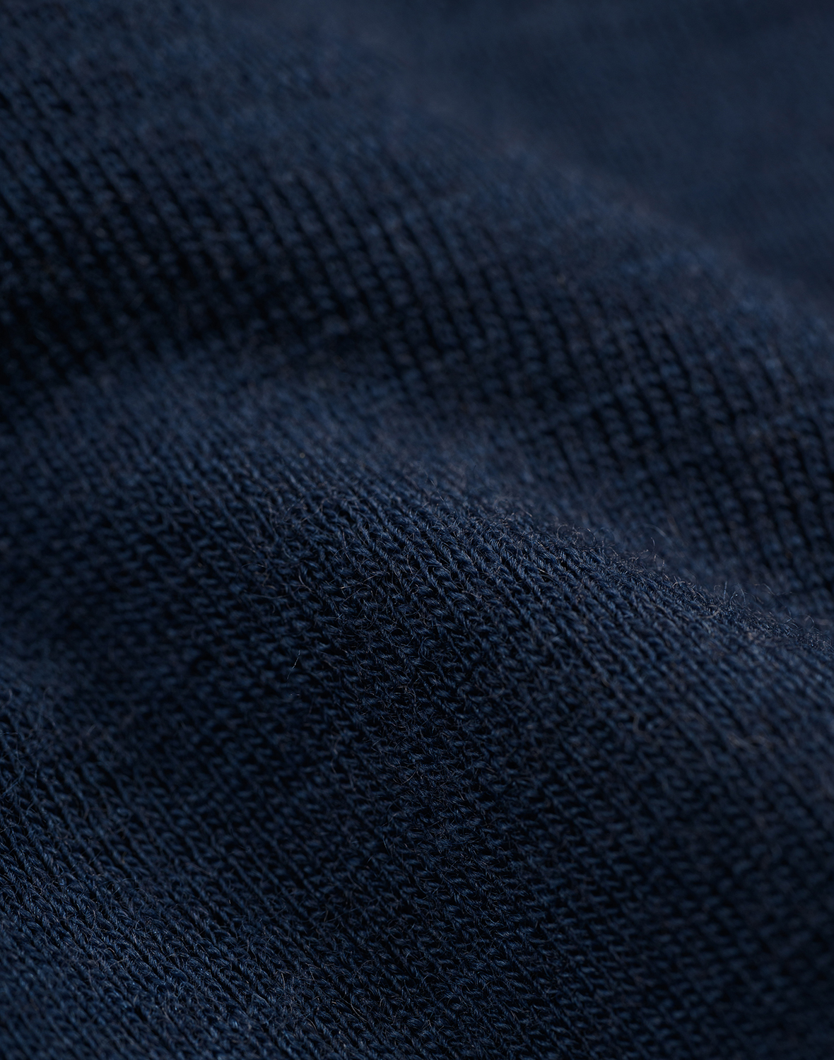 Shirt van merinowol voor baby's in Marineblauw