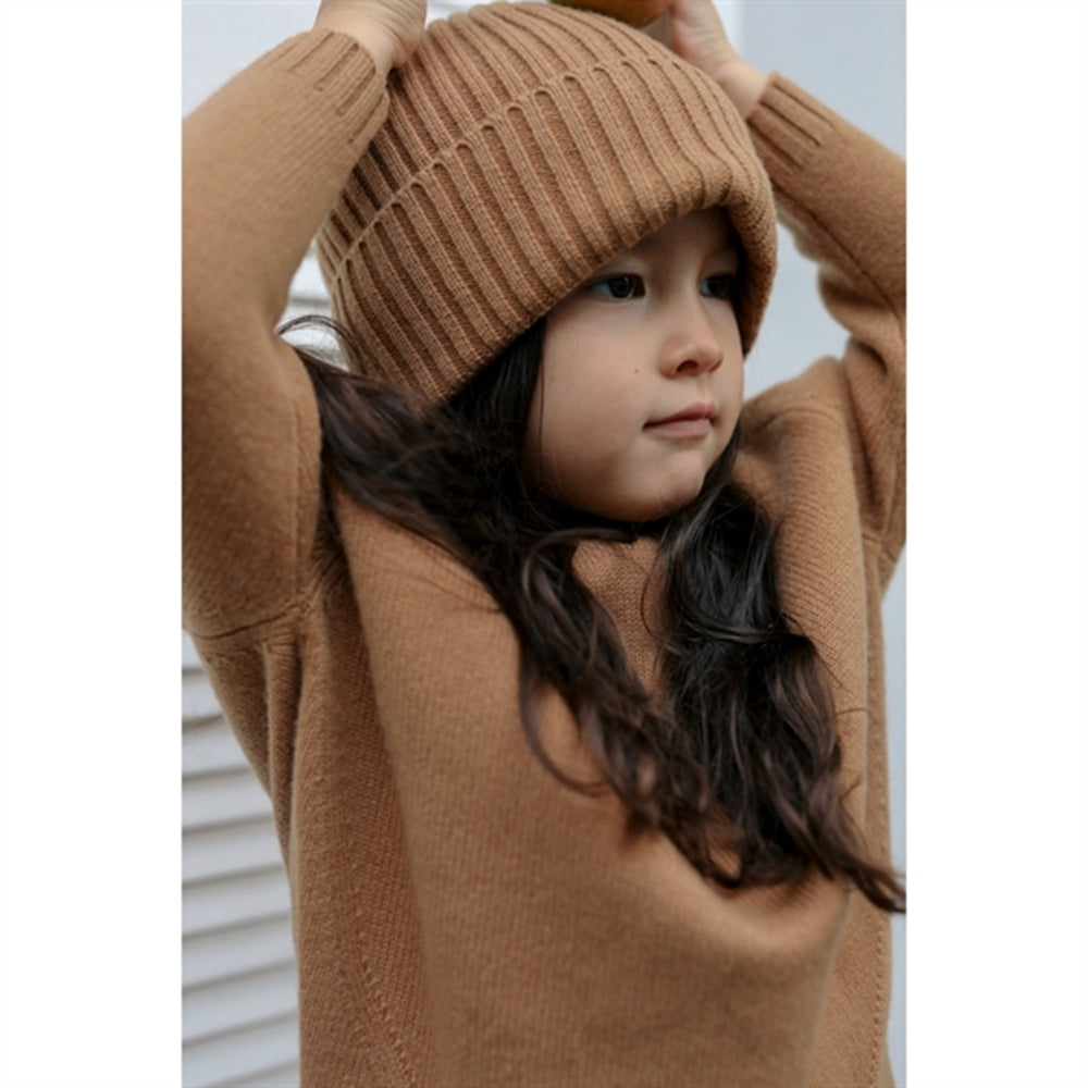 Camel Carly Uld Strikhue - HOLMM → Luksusbaby.dk