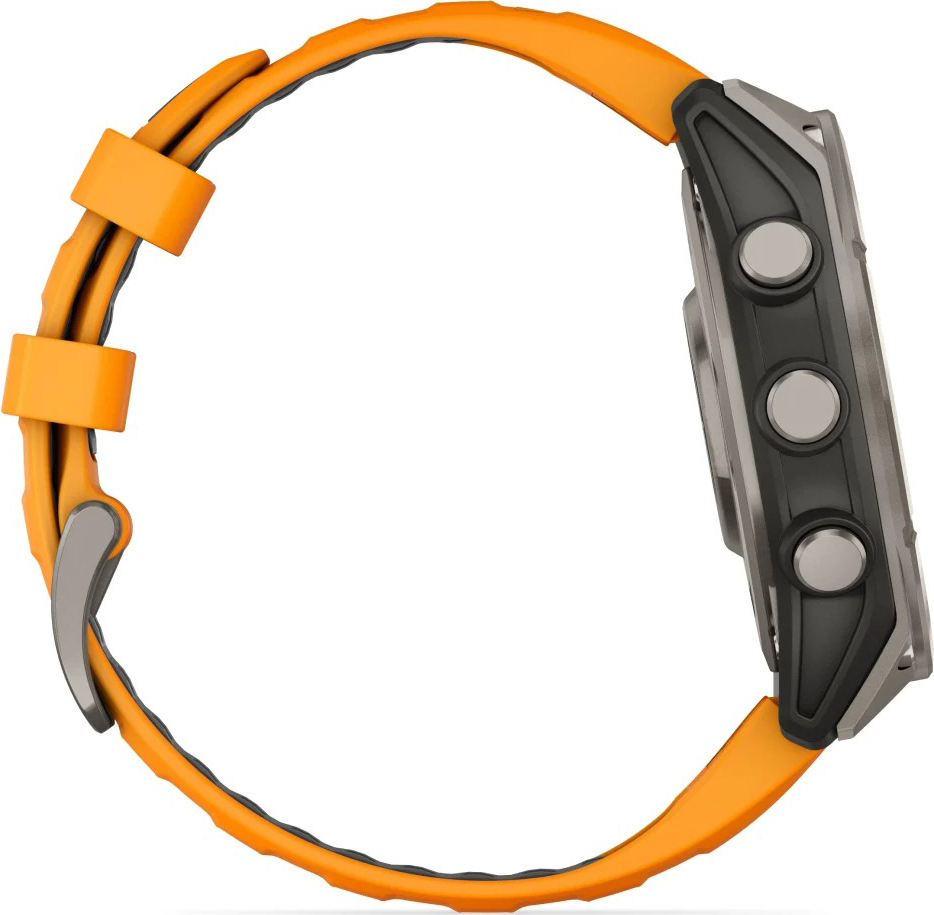 Fenix 8 - AMOLED Sapphire - 47mm Titanium/Orange Spark/Graphite