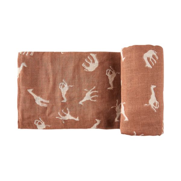 HappyBear Savanna Hydrofiel Luier 120 x 120 cm