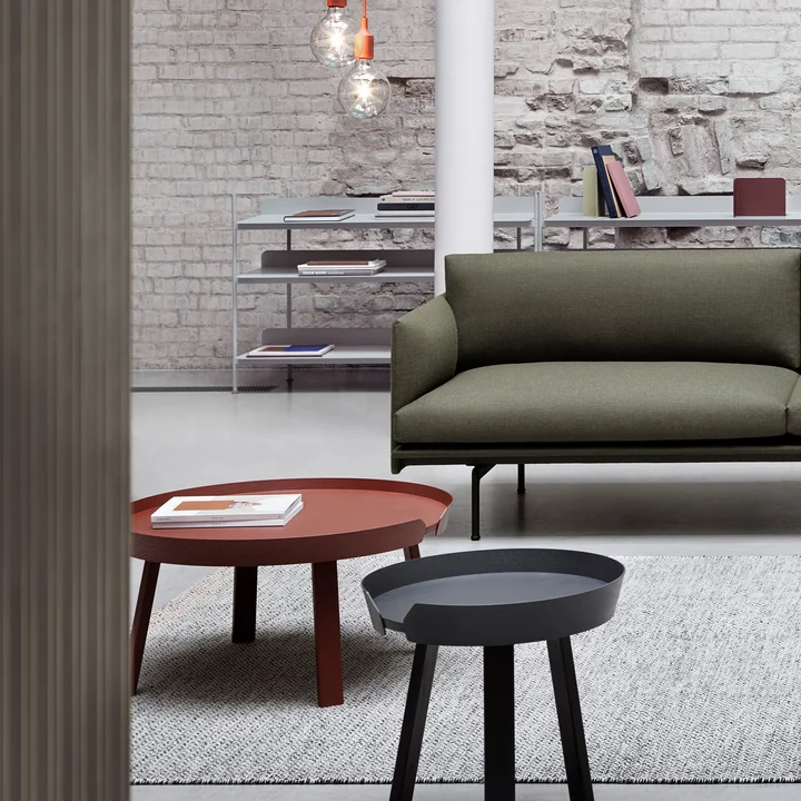 Muuto - Around Beistelltisch, Ø 45 cm, schwarz