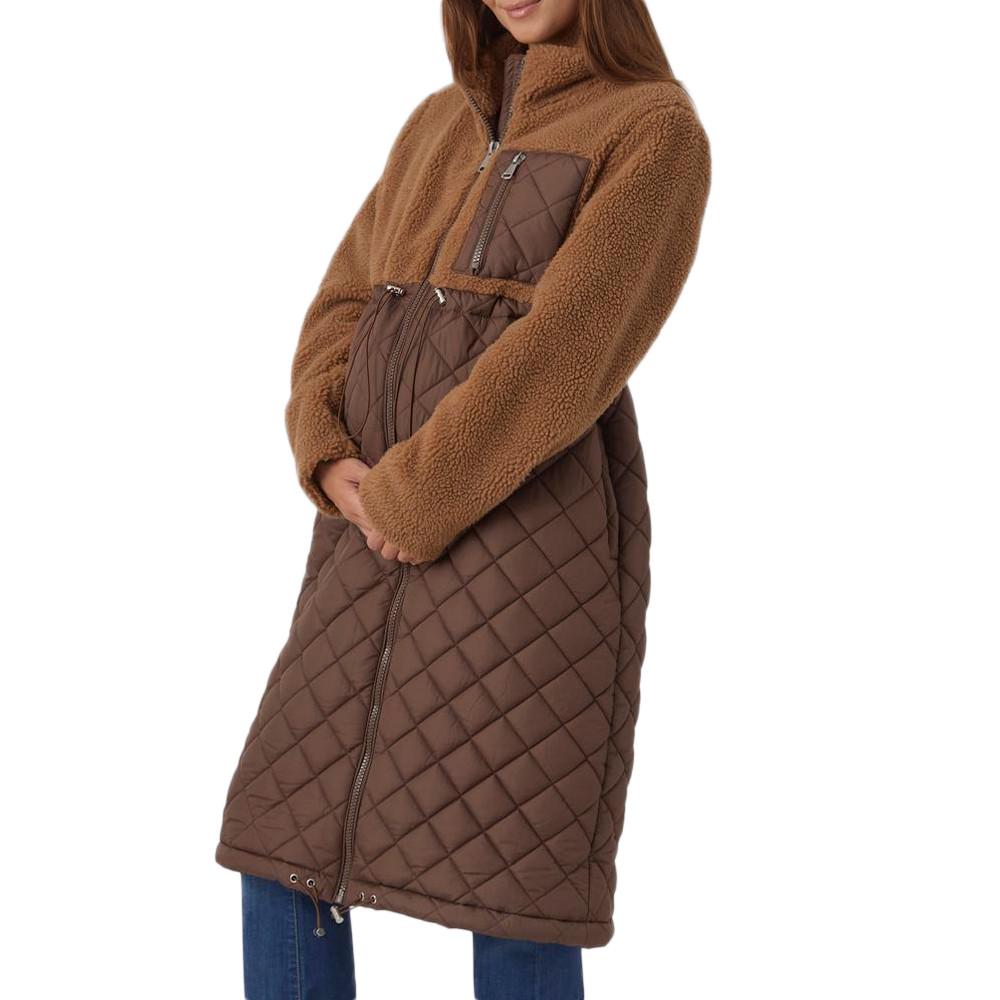 Mamalicious Manteau Marron Femme Mamalicious Theodora