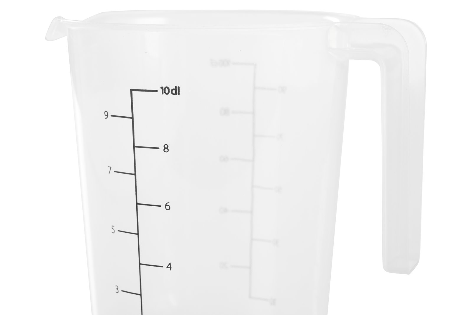 DAY litermål 3pk Klar plast 0,25 - 0,5 - 1 liter