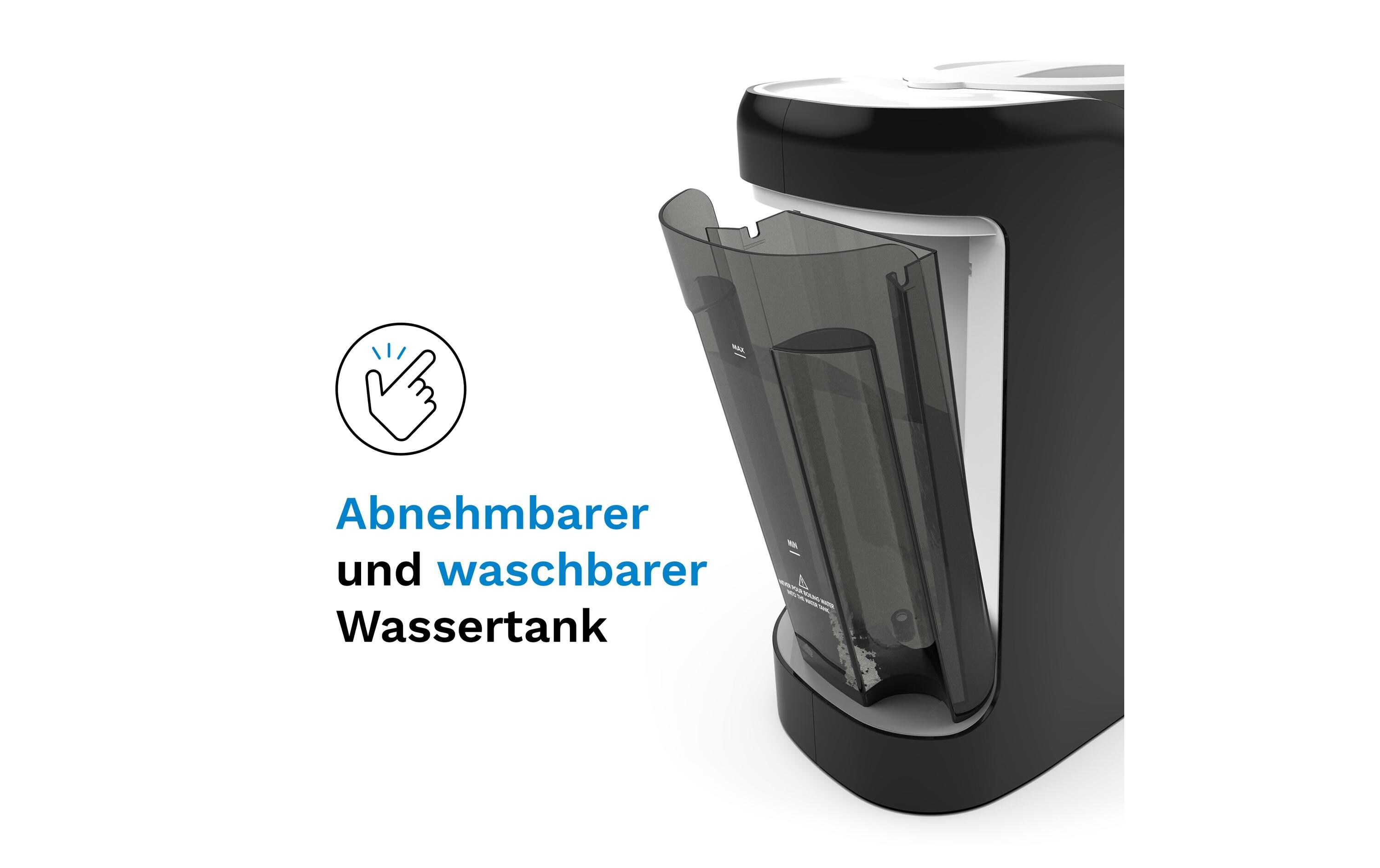 Flaschenwärmer Formula Pro Advanced Schwarz/Weiss<br>Automatischer Falschenzubereiter dosiert, mischt und erwärmt Milchpulver auf Knopfdruck
