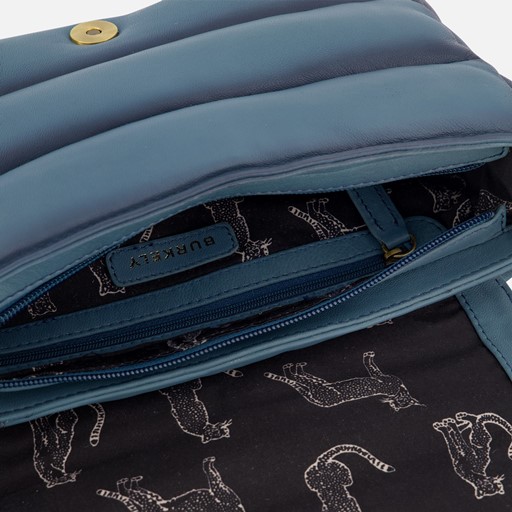 Burkely Drowsy Dani Satchel blauw Leer