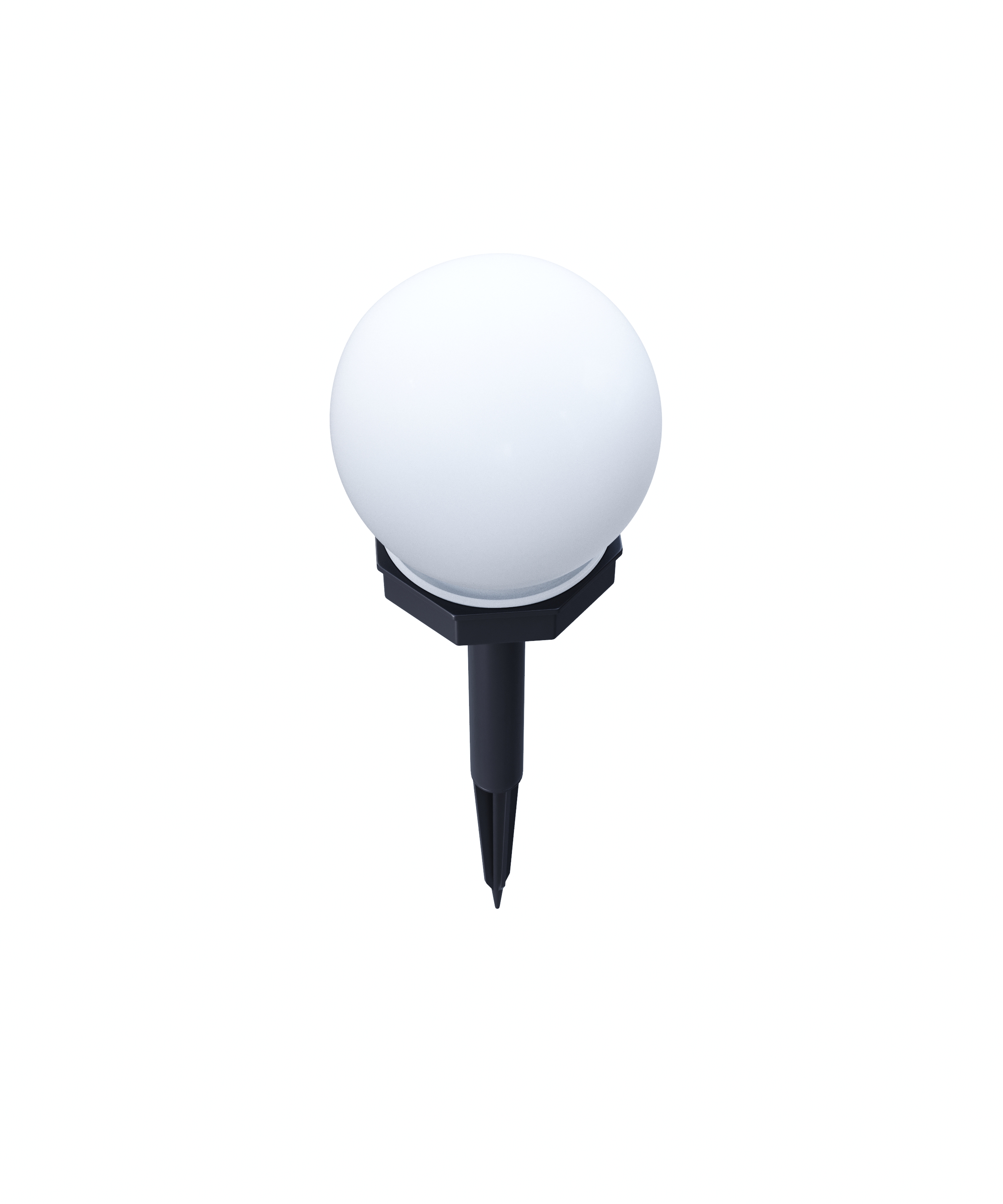 LED Solarlampe rund 10 cm 6er Set
