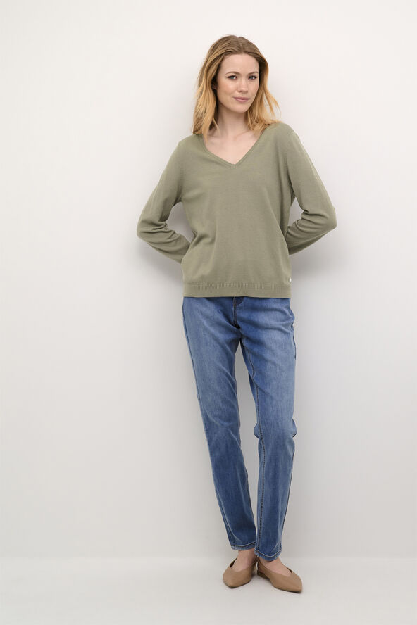 Cream CRDela Knit Pullover Overland trek