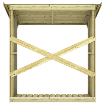 Haardhoutberging Wenen grenen hout 72 x 180 x 180 cm