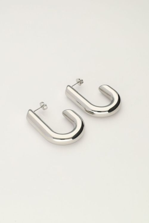 Statement ovale open oorhangers