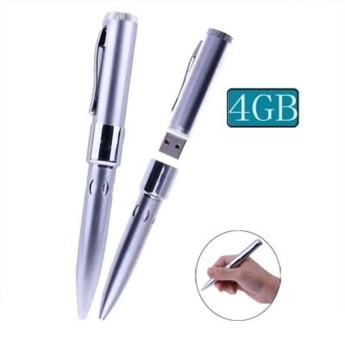 Wewoo Clé USB Pilote Stylo - 4 Go - Argent