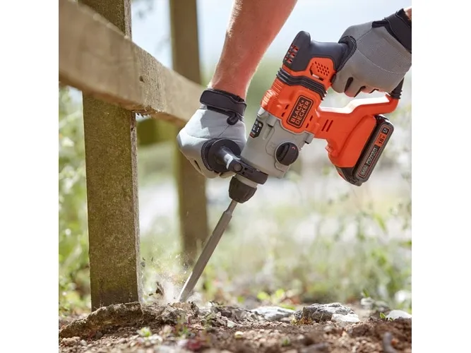 BLACK   DECKER cordless combination hammer BCD900E2K, 18Volt, rotary hammer