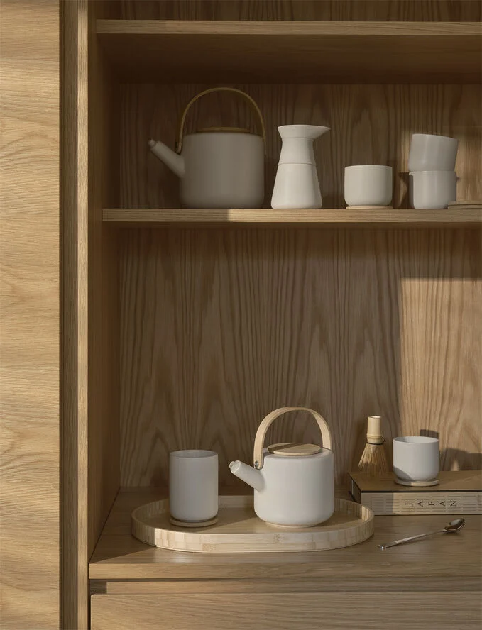 Stelton Theo termokop med coaster 0.25 l. sand