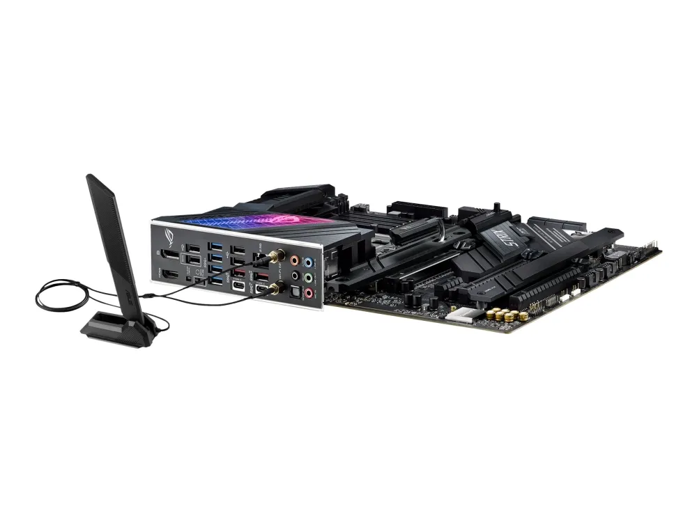 ASUS ROG STRIX Z690-E GAMING WIFI - Bundkort - ATX - LGA1700 sokkel - Z690 Chipset - USB-C Gen 2x2, USB-C Gen2, USB 3.2 Gen 1, USB 3.2 Gen 2 - 2.5 Gigabit LAN, Wi-Fi, Bluetooth - onboard grafik (CPU påkrævet) - HD Audio (8-kanaler)