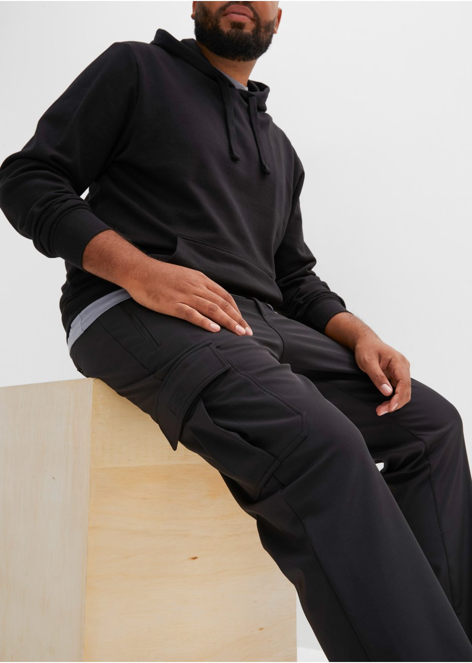 Pantalon outdoor softshell avec teneur en élasthanne, ceinture incl., Regular Fit