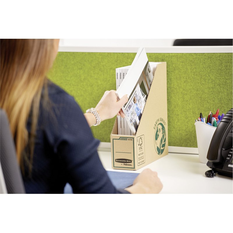 Range-revues Fellowes Bankers Box Earth - marron dos 8,2 cm