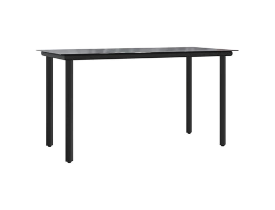 VIDAXL - Ensemble table et chaises Ensemble à manger de jardin coussins 7pcs noir résine tress...