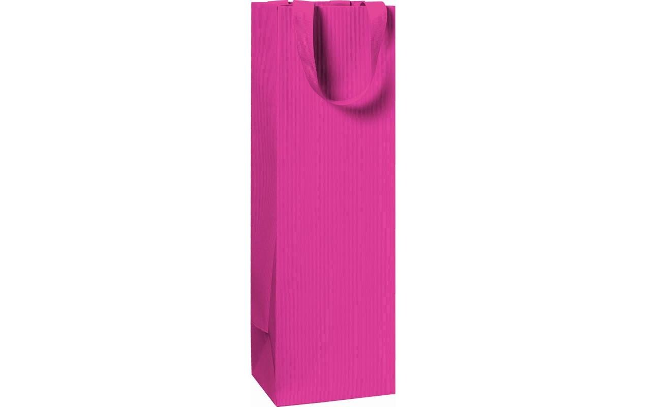 Flaschentasche One Colour 11 x 10.5 x 36 cm, PinkTragetasche zum Einpacken von Geschenken
