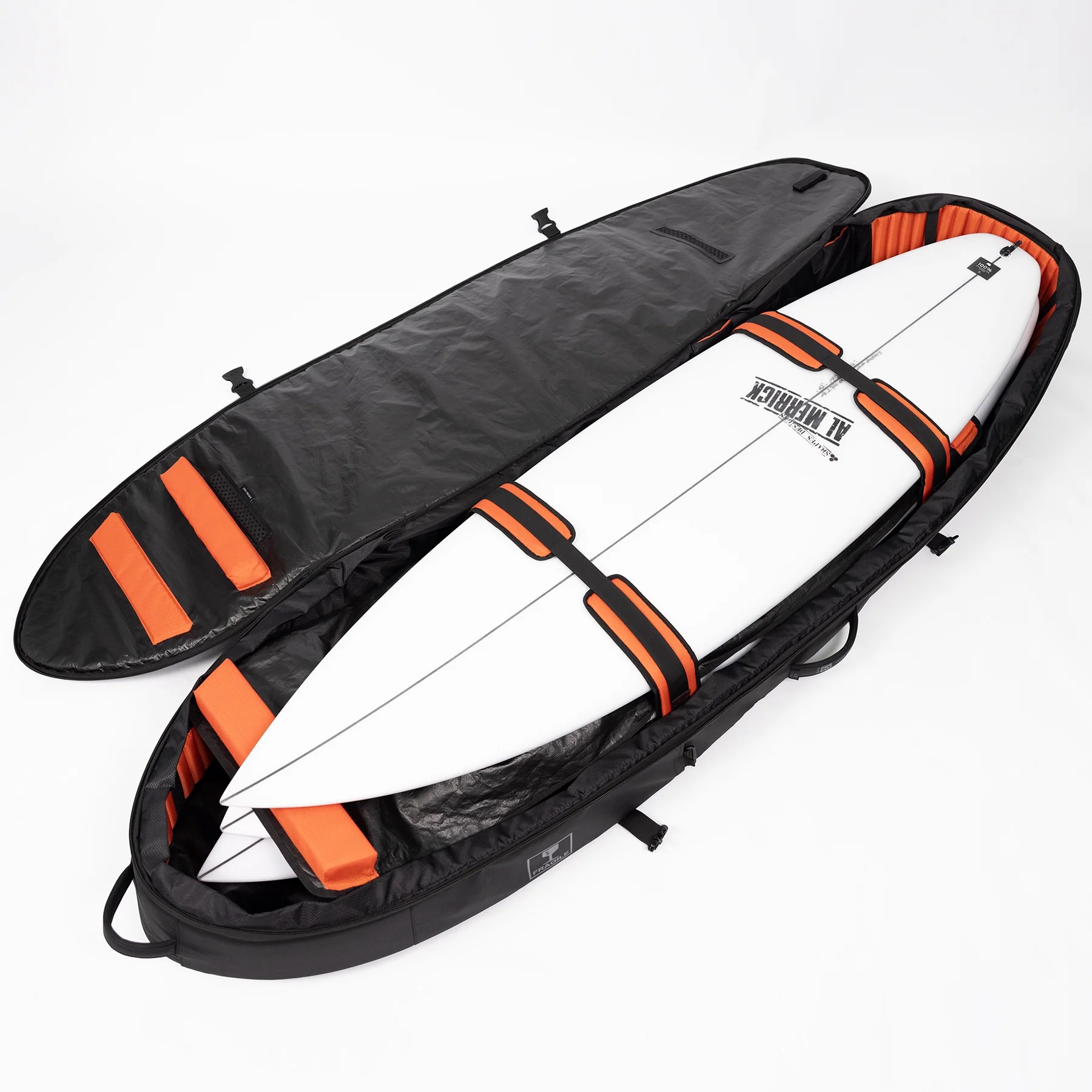 Ocean and earth APEX Fish / Short Travel Cover / Housse de surf - 4 Planches Black