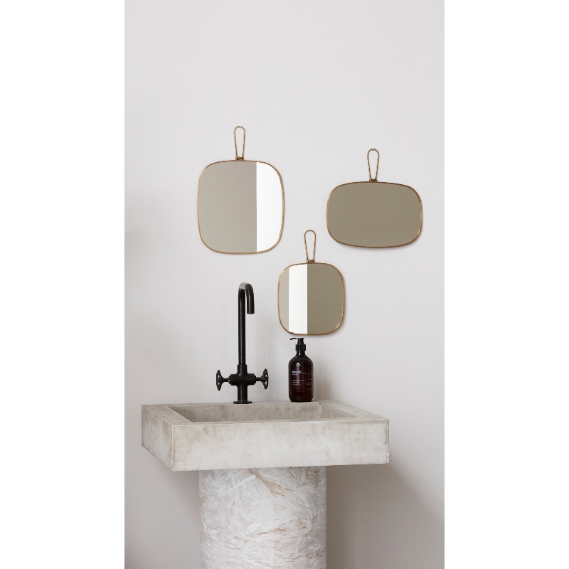 Meraki Mirror W. Frame Antique brass Normal View