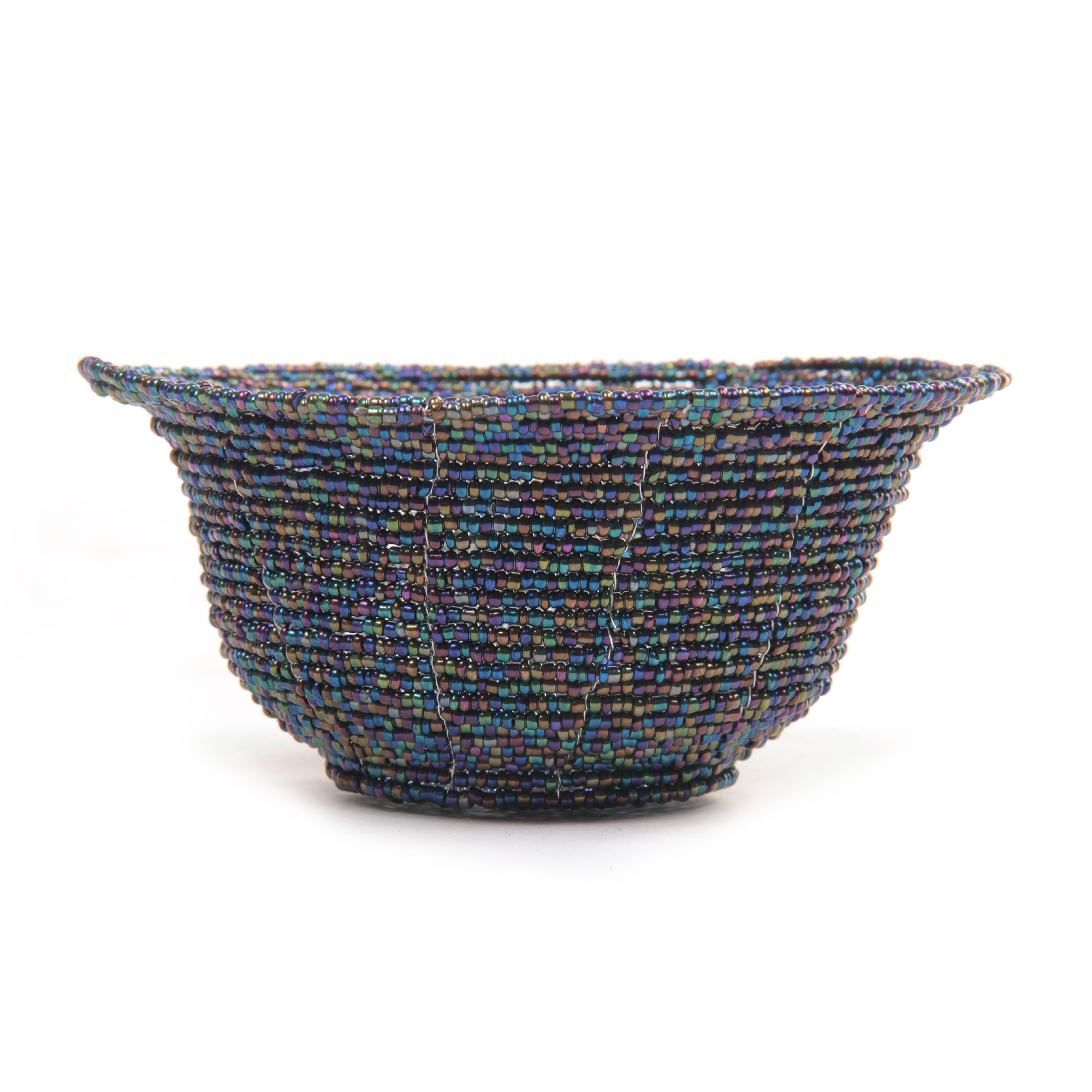 Schale aus Abalonen-Perlen, multicolor, Ø 13 cm, H 6 cm von fischer's lagerhaus