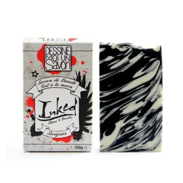 Dessine moi un savon Savon Graphik - Inked - Aloe Vera & Karité 100g