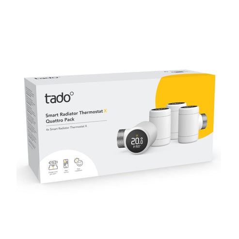 Tado - Smart Radiator Thermostat X - Quattro pack