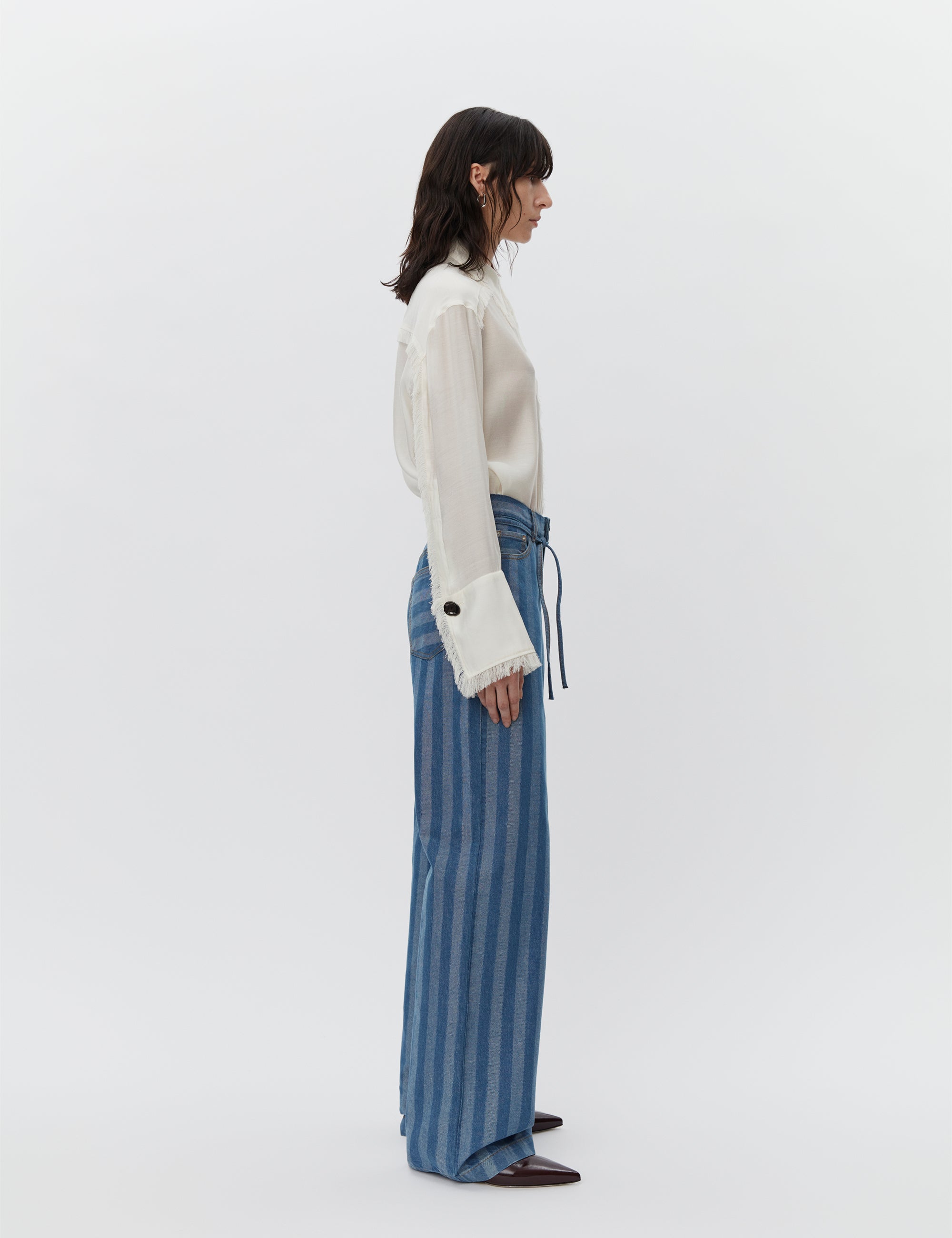 DAY Birger et Mikkelsen  Elijah Stripe wide leg jeans - Surf The Web