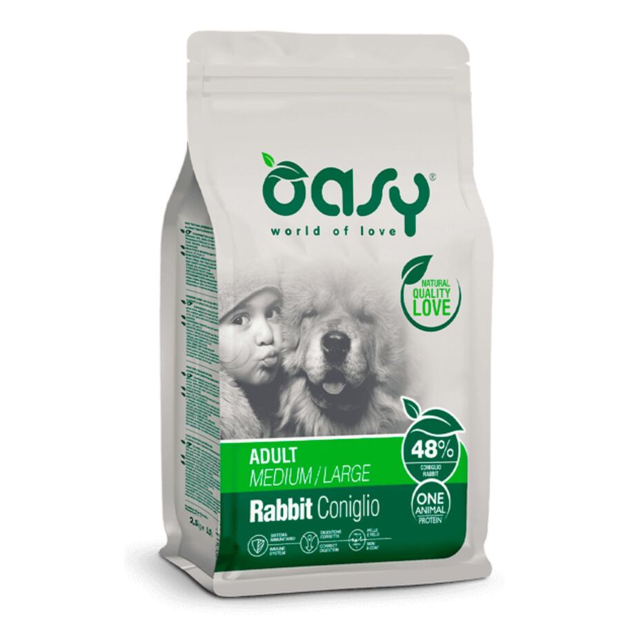 OASY ONE PRO ADULT DOG M/L RABBIT 12KG