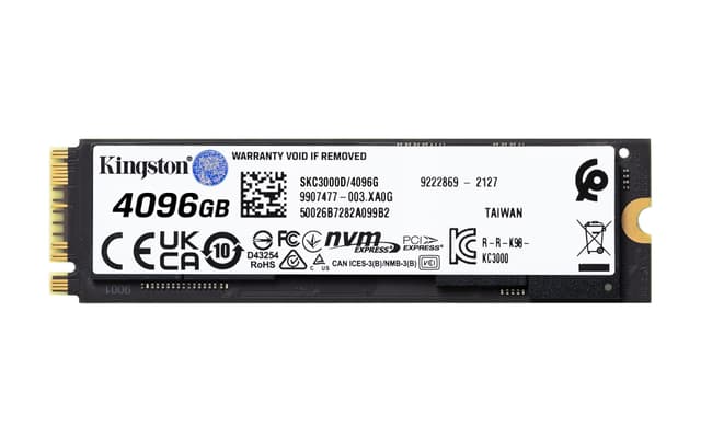Kingston KC3000 PCIe 4.0 internal NVMe SSD (4096GB)