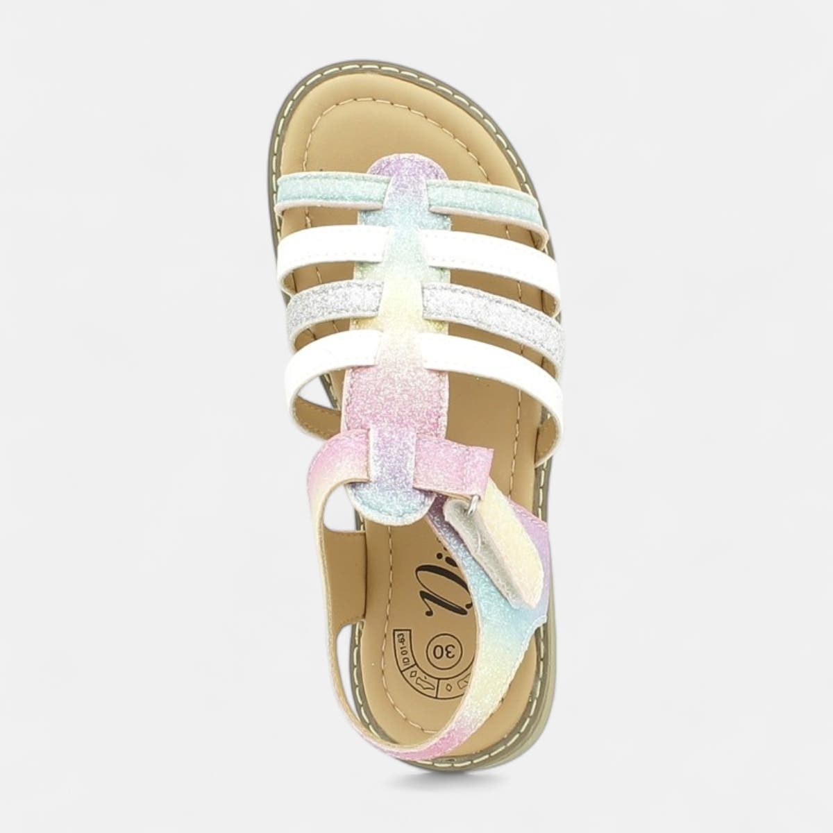 Nu-pieds Fille multicolore