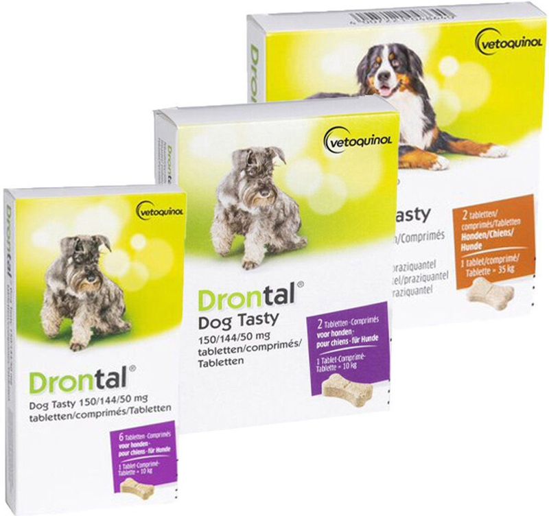 Drontal Ontworming Tabletten Hond vanaf 35 kg 2 tabletten
