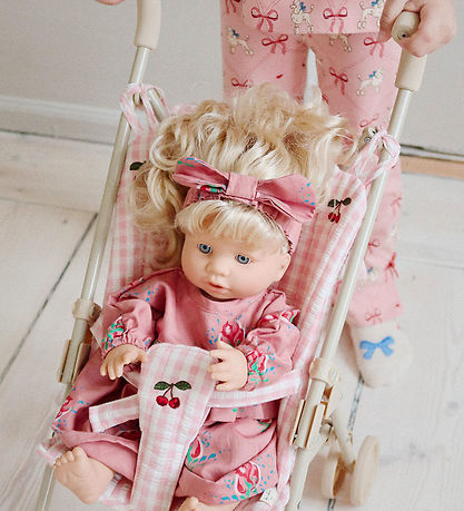 Konges Sløjd Dukkeklapvogn - Powder Pink Check
