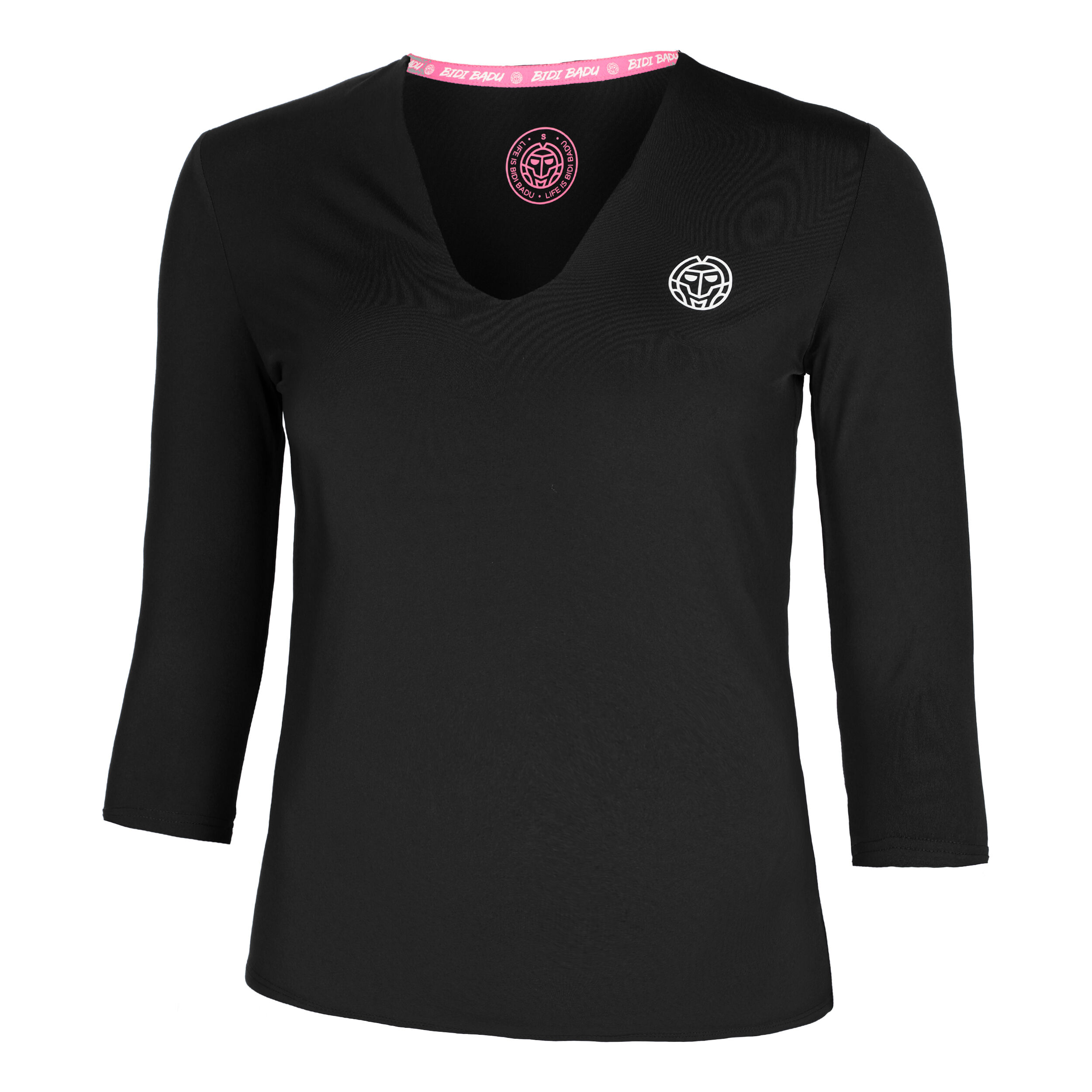 BIDI BADU Crew V-Neck Haut Manches Longues Femmes - Noir