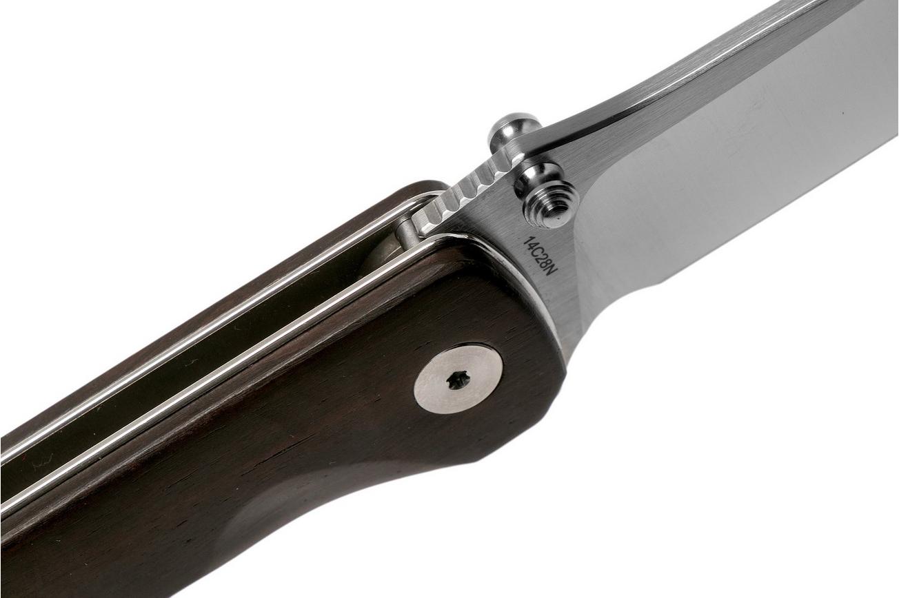 QSP Knife Hawk QS131-P1 Ebony Wood, Satin, zakmes