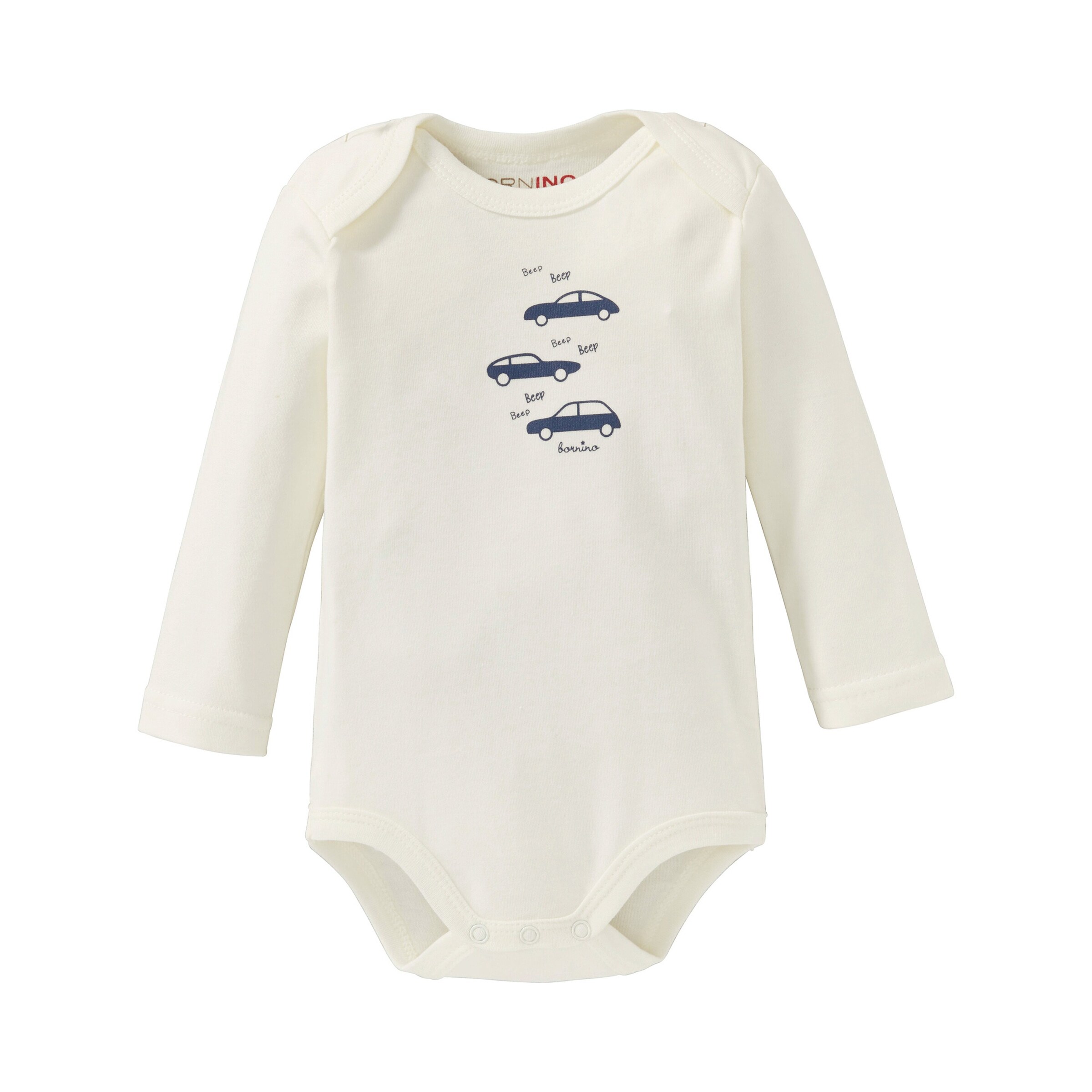 Bornino - Lieblinge 5er-Pack Bodys langarm Auto