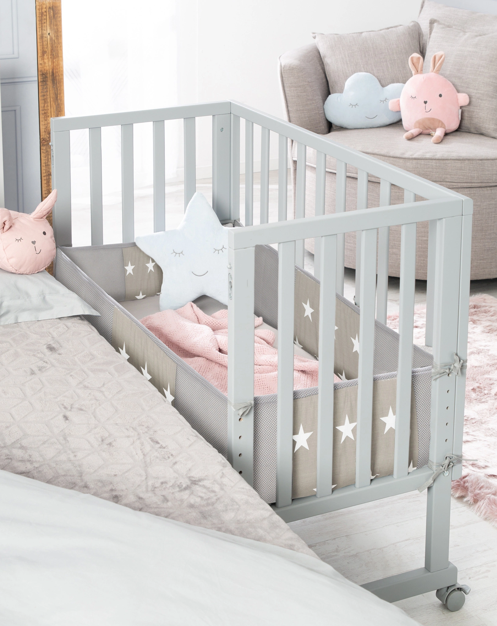 Beistellbett LITTLE STARS 3in1 86 x 90 cm