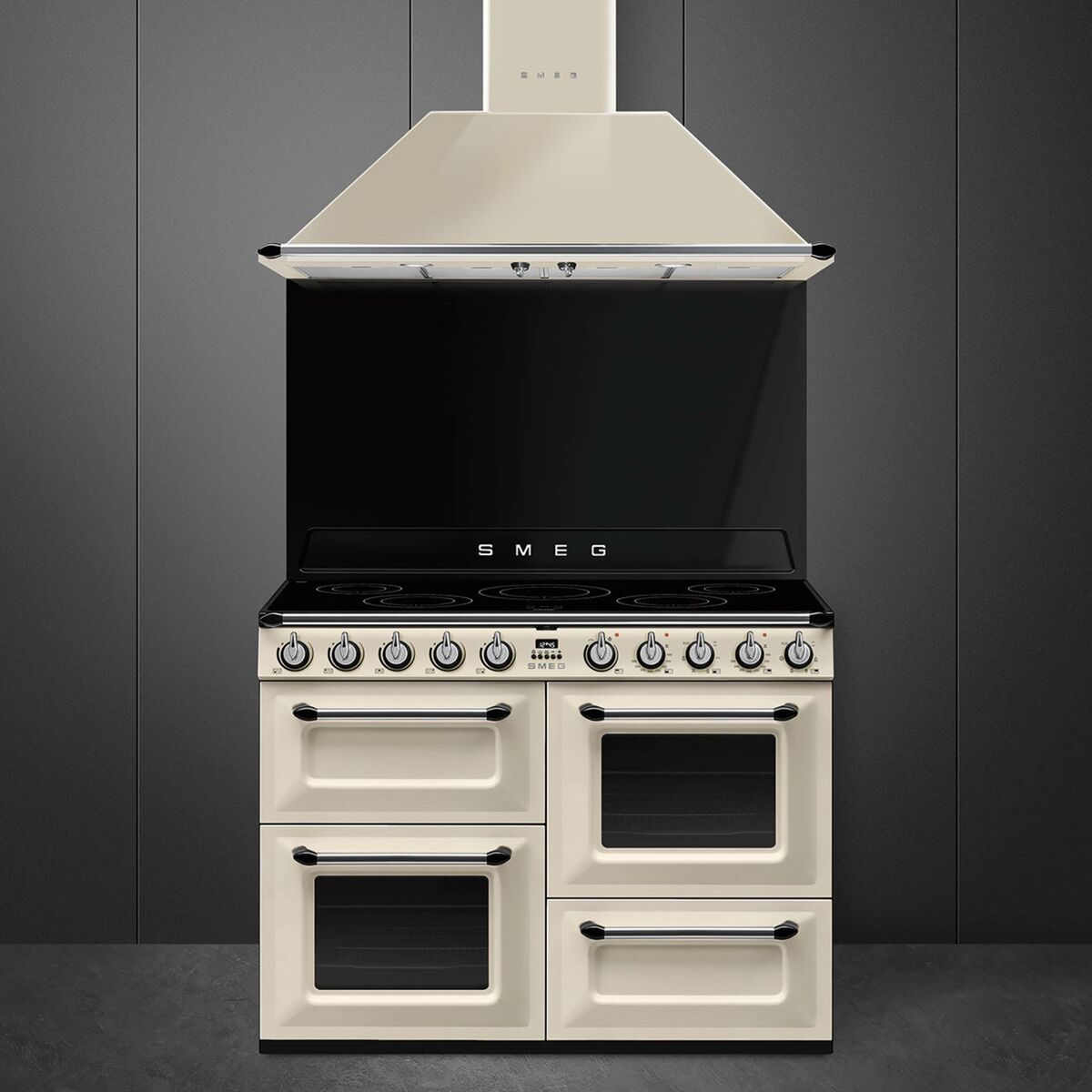 TR4110IP2 Victoria komfyr med 3 ovner 110 cm, creme