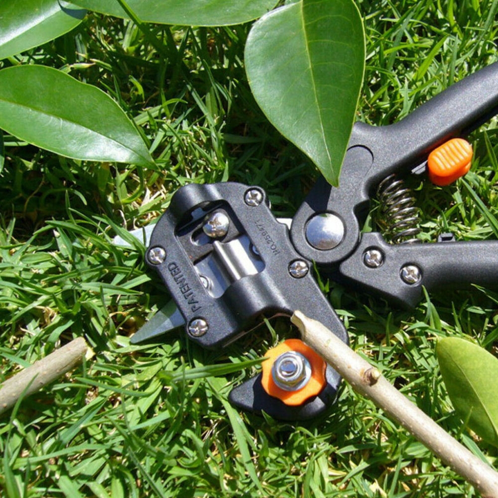 Garten Pfropf Schere Pfropfmesser Veredelungszange Schneidewerkzeug   3 Klingen - Schwarz