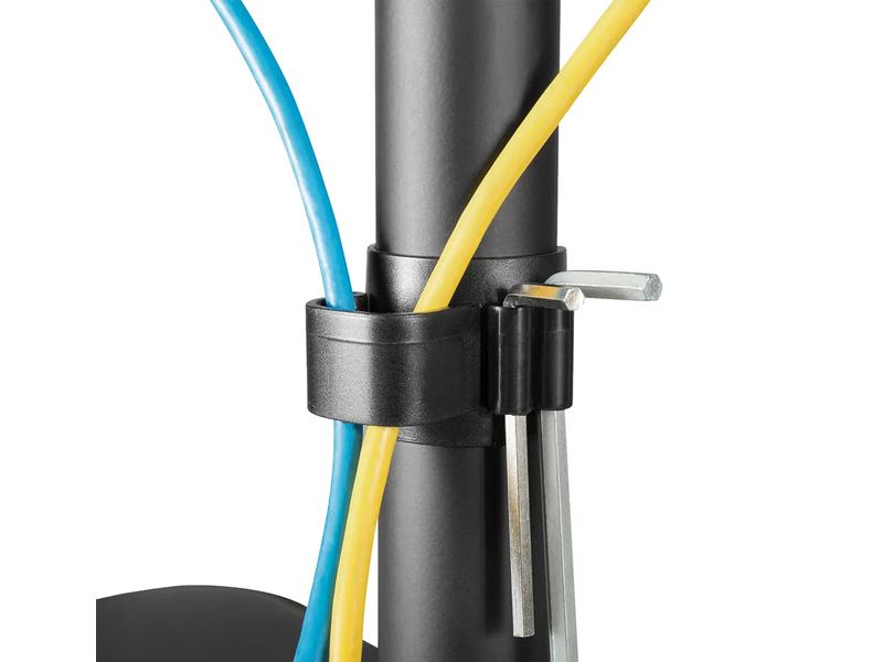 NEOMOUNTS Monitor-Standfuss FPMA-D550DD3BLACK Schwarz Völlig beweglicher Tischständer für drei Bildschirme von 13 bis 27