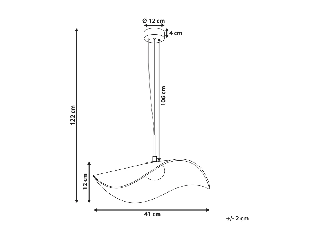 Lampe LED suspendue LOIRE Métal Blanc