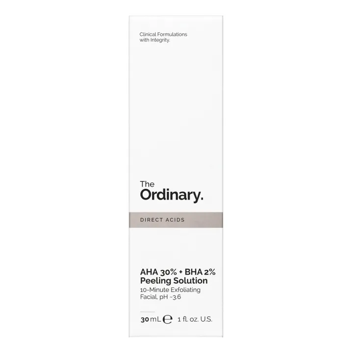 The Ordinary Solution de peeling AH 30% + BHA 2% - 30 ml