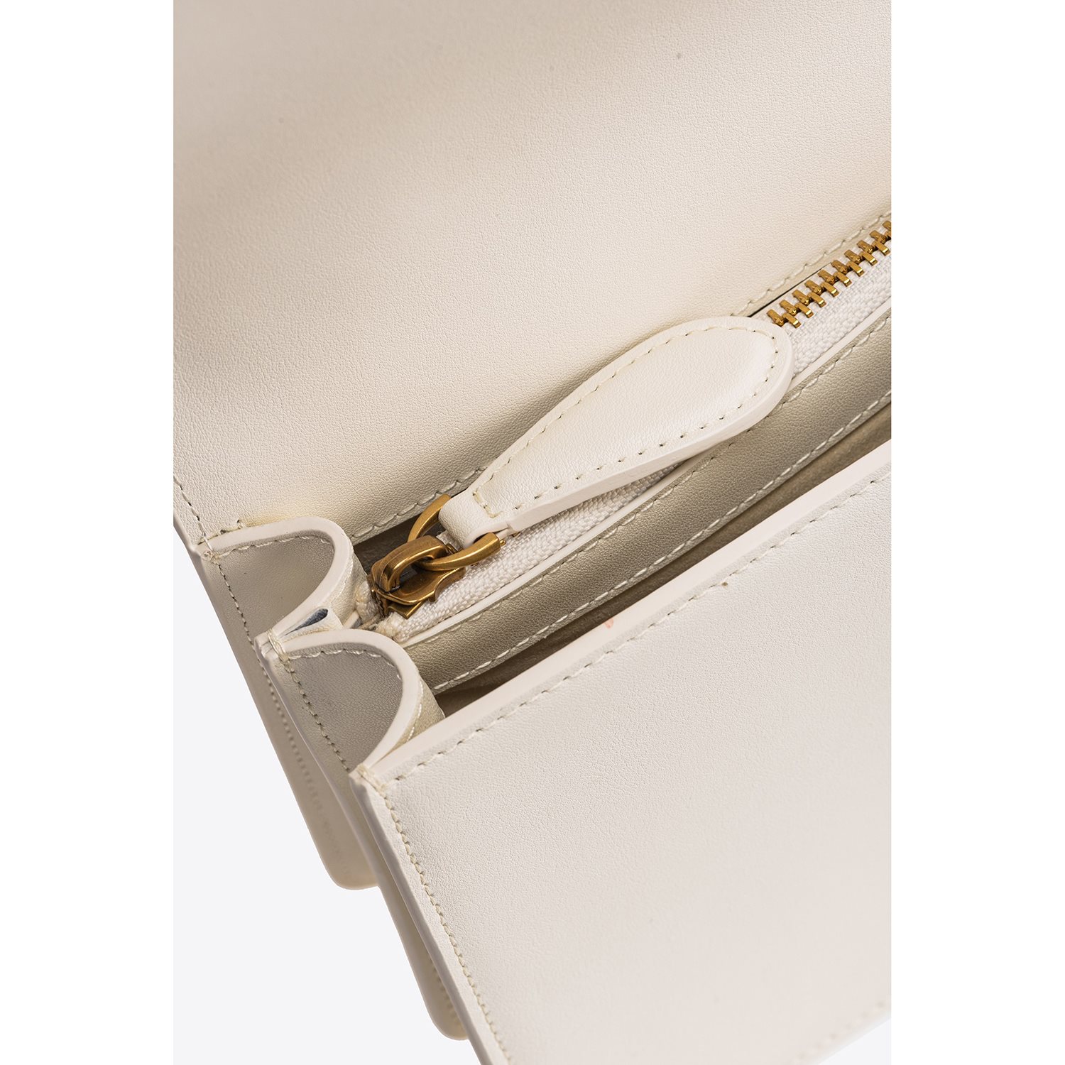 Pinko Love One Classic CL bianco seta/antique gold