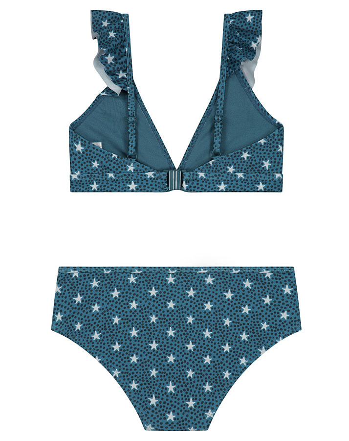 Bikini STARDUST RUFFLE in patagonia blue