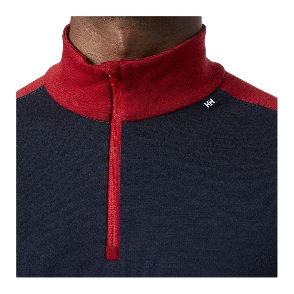 Helly Hansen LIFA MERINO MIDWEIGHT 1/2 ZIP - Sous-couche Homme navy