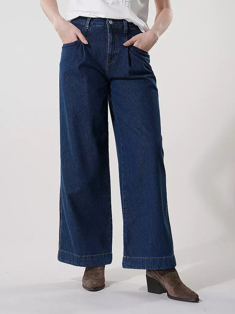 MARC O' POLO DENIM Jeans Wide Leg dunkelblau