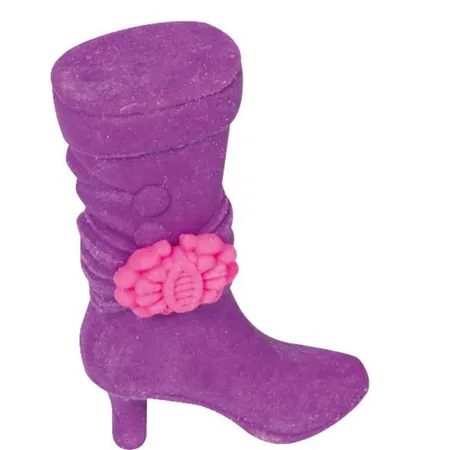 BRUNNEN Radiergummi Boots Fun Collection, pink und violett, 2 Stück