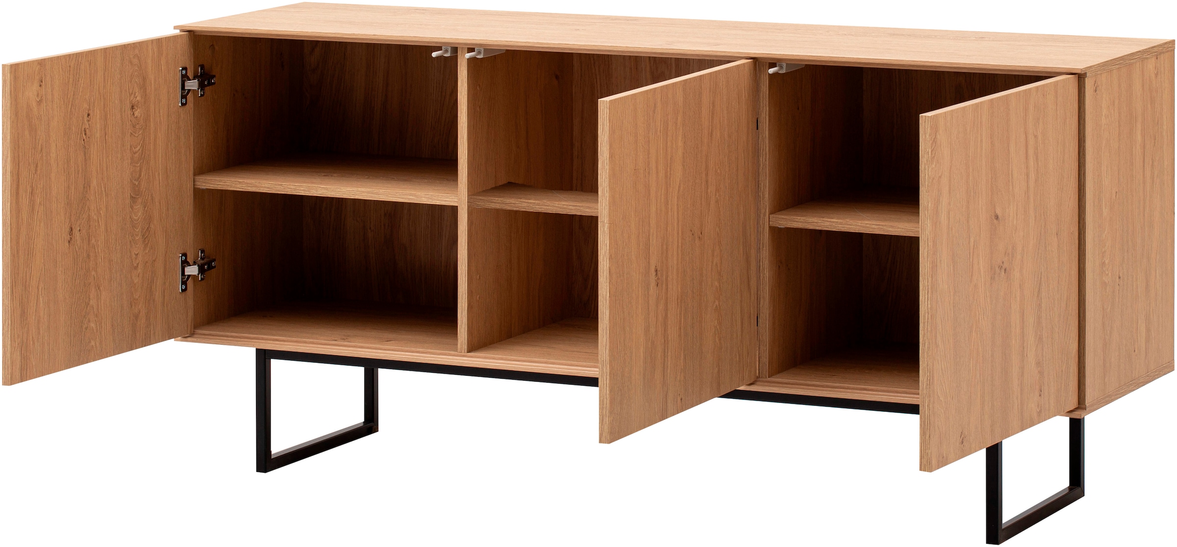Home affaire Lowboard »Lund, moderner TV-Unterschrank, Kommode mit Kufengestell« ausreichend Stauraum, vielseitig einsetzbar, 150 cm breit