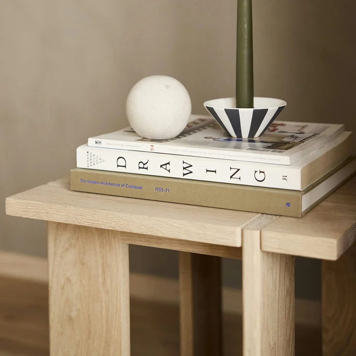 OYOY - Square Beistelltisch, high, H 45 cm, Eiche natur